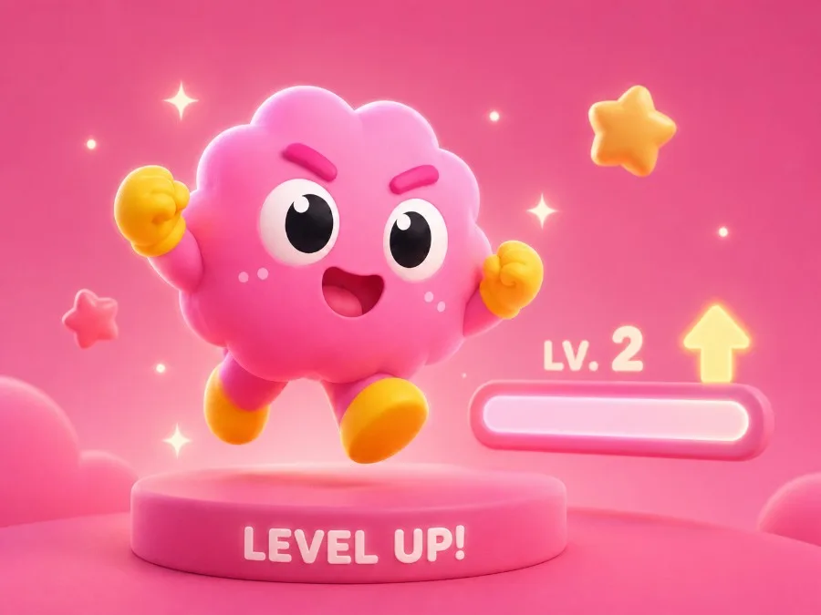 Dopami level up mascot